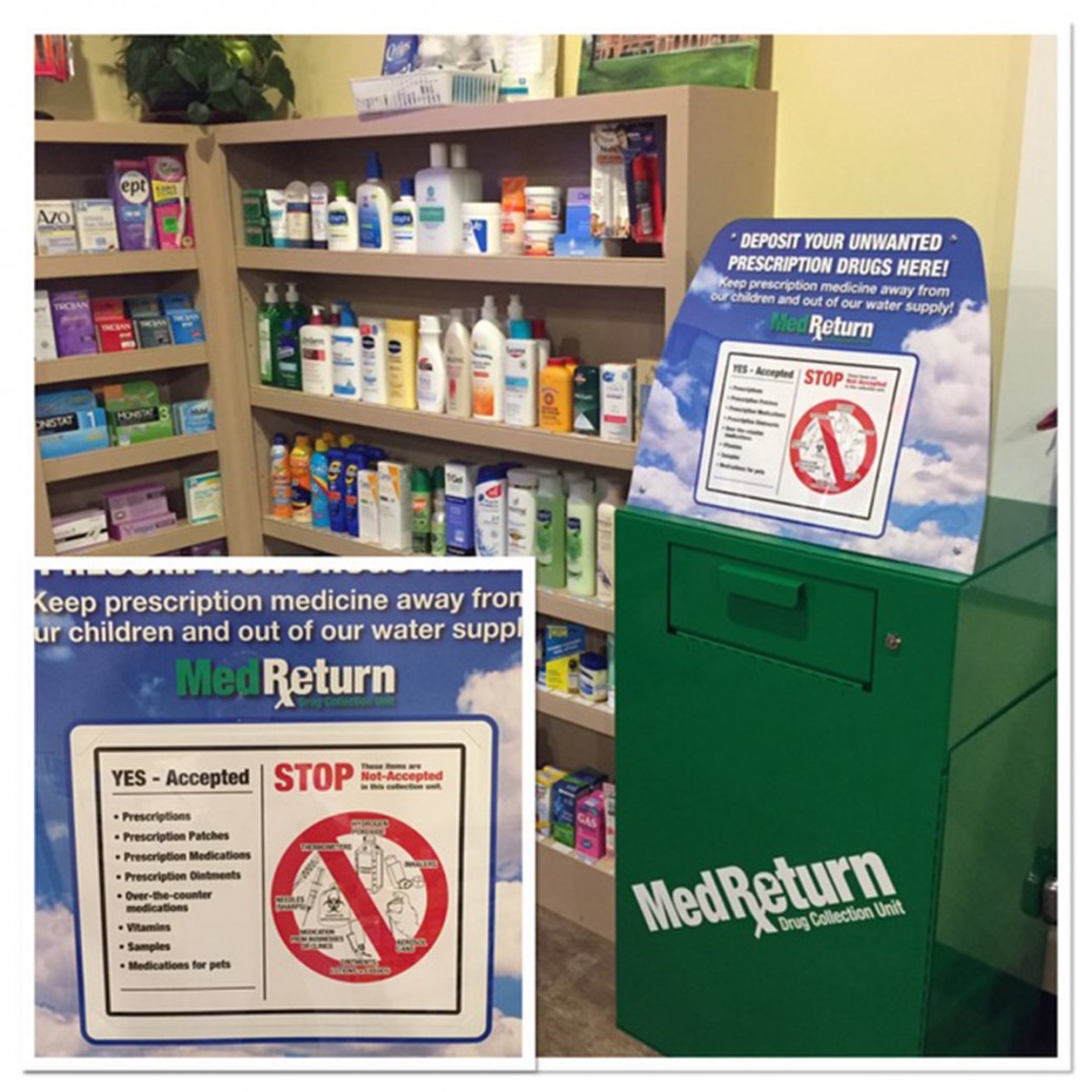 Lima Village Pharmacy has new med return unit Mendon Honeoye Falls