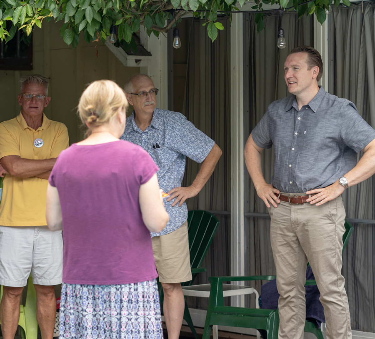 U.S. Congressional Candidate Nate McMurray Visits Scottsville Mendon