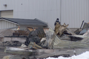 Fire at Lakelands Concrete destroys storage building