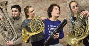 Four Wheatland-Chili Students participated in All-County Ensemble