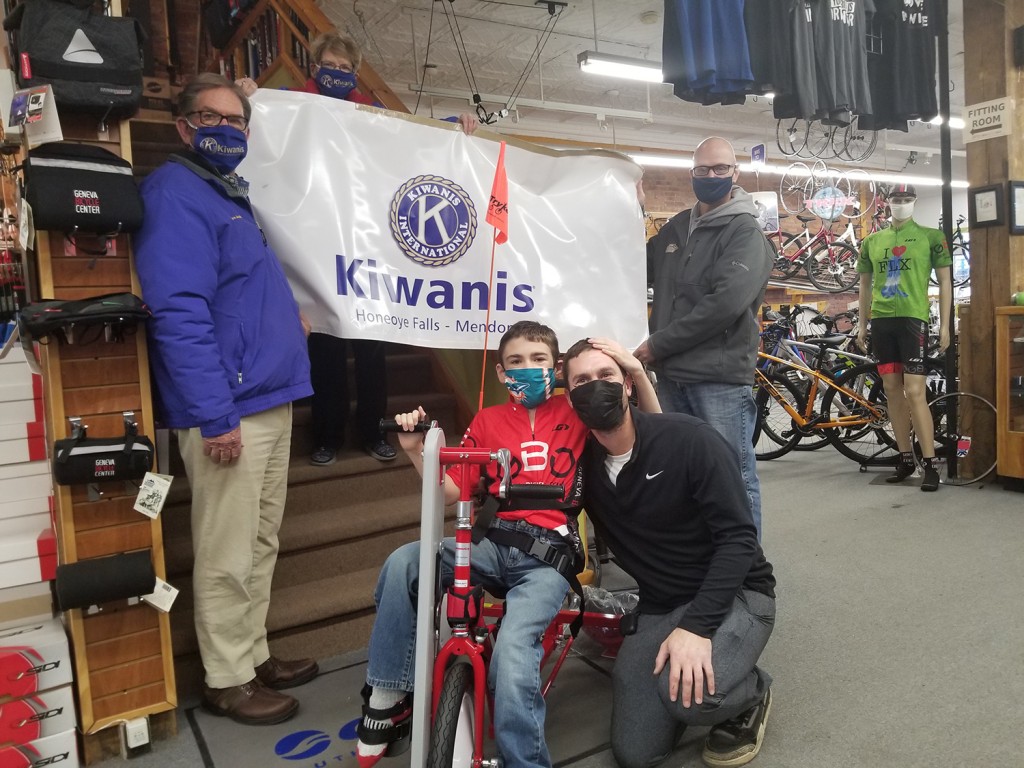 Honeoye Falls-Mendon Kiwanis Partners With Finger Lakes Division Kiwanis Clubs To Make A Boy’s Dreams Come True