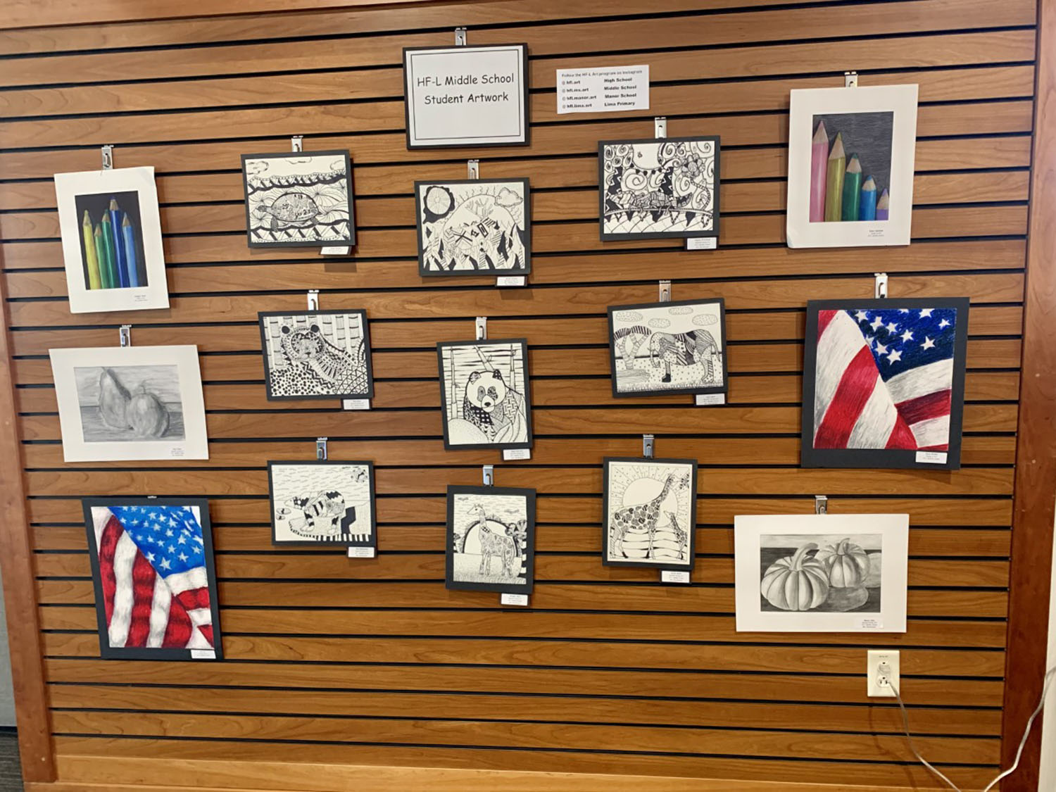 Manor School and Middle School Artwork on Display at Mendon Public ...