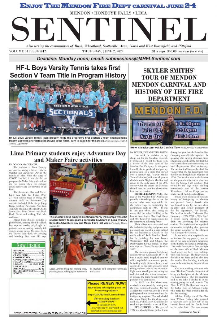 May 26, 2022 Issue of The Sentinel