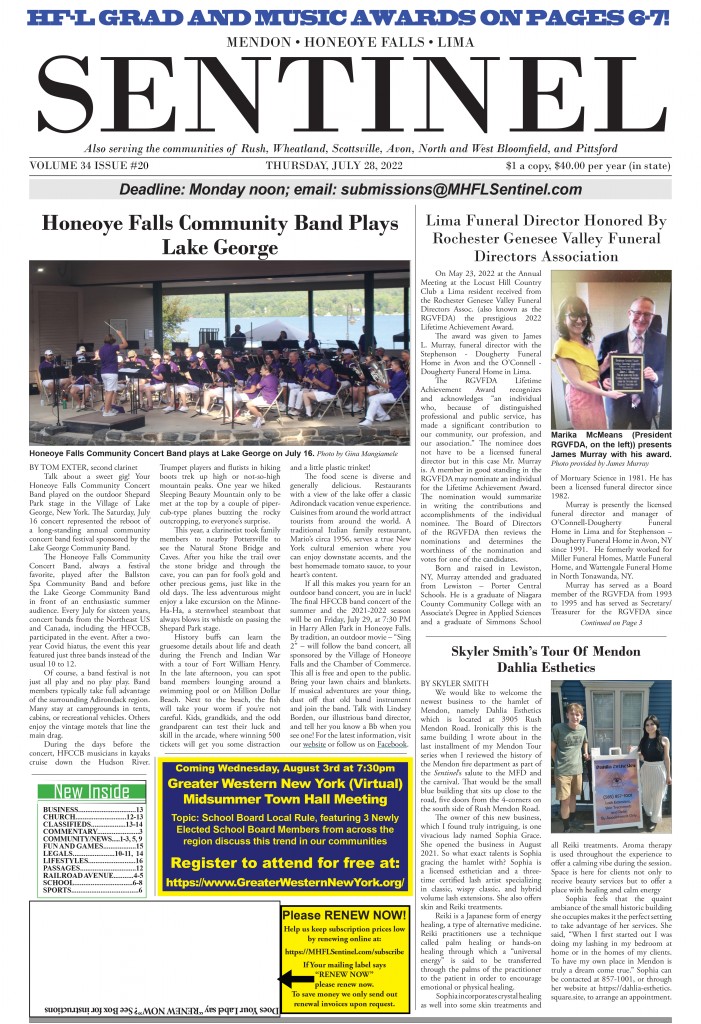 July 28, 2022 Issue of The Sentinel