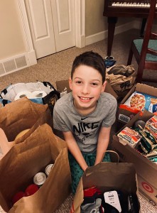Local Boy Organized Holiday Donation Drive