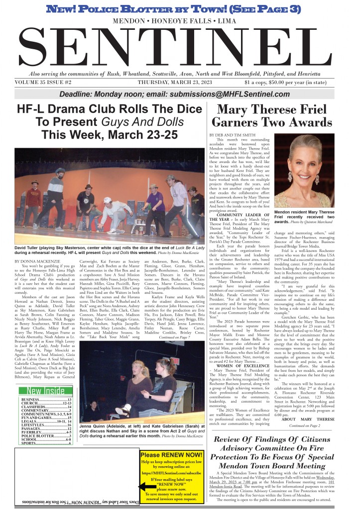 March 23, 2023 Issue of The Sentinel