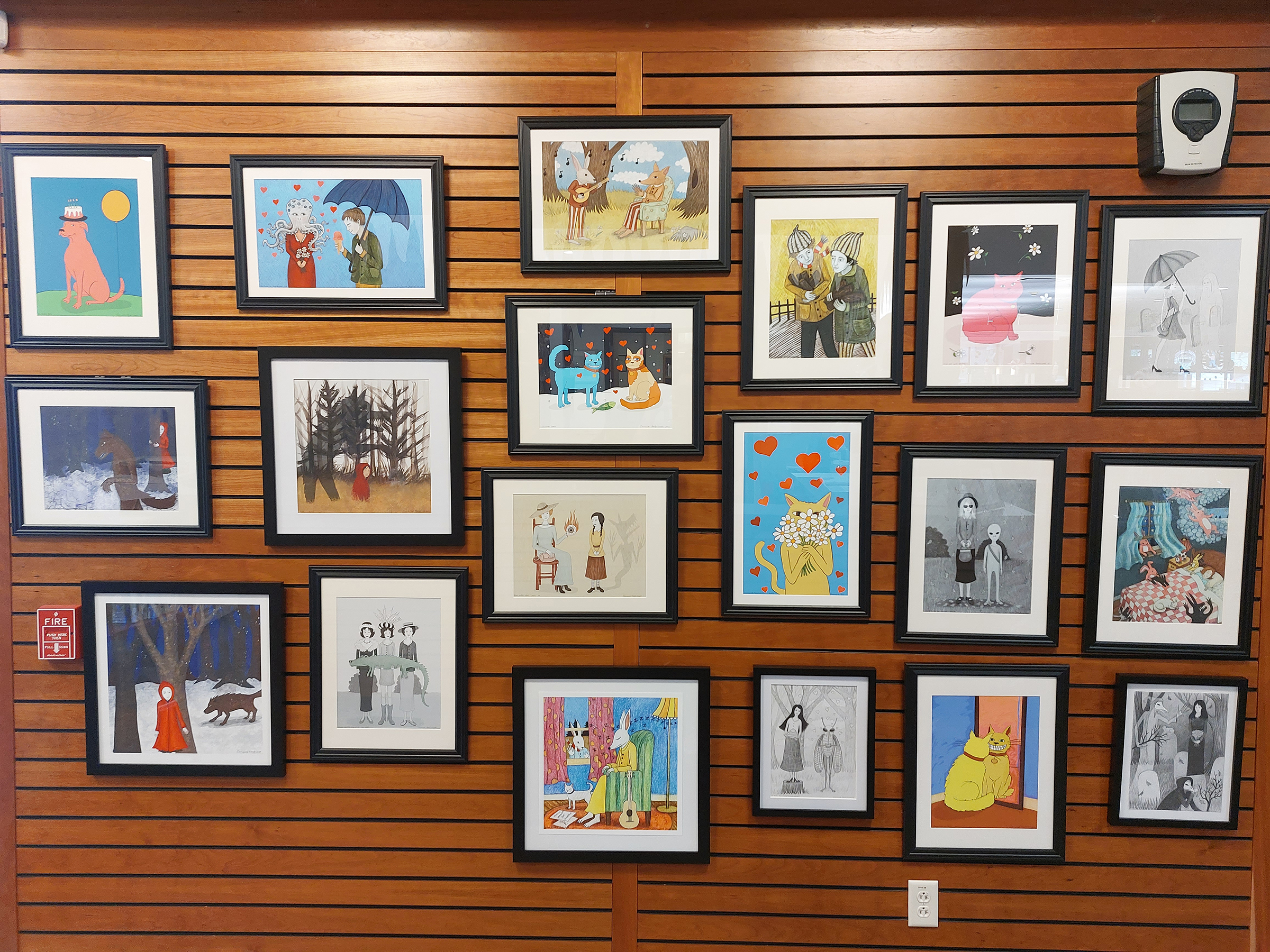 Carrianne Hendrickson Displays Illustrations at Mendon Public Library