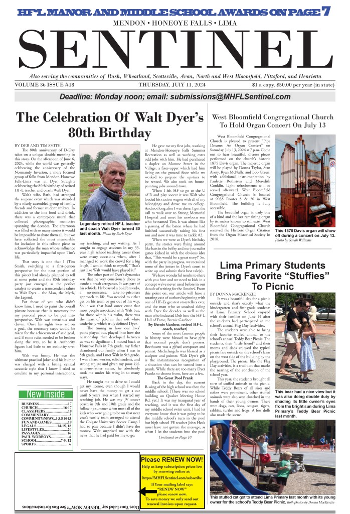 July 11, 2024 Issue of The Sentinel