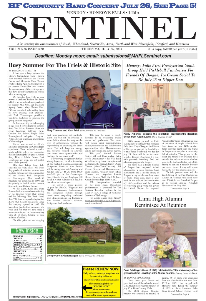 July 25, 2024 Issue of The Sentinel