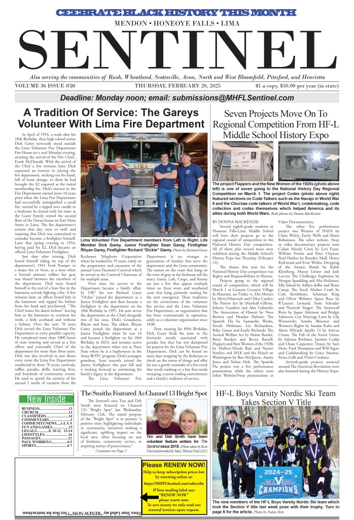 February 20, 2025 Issue of The Sentinel