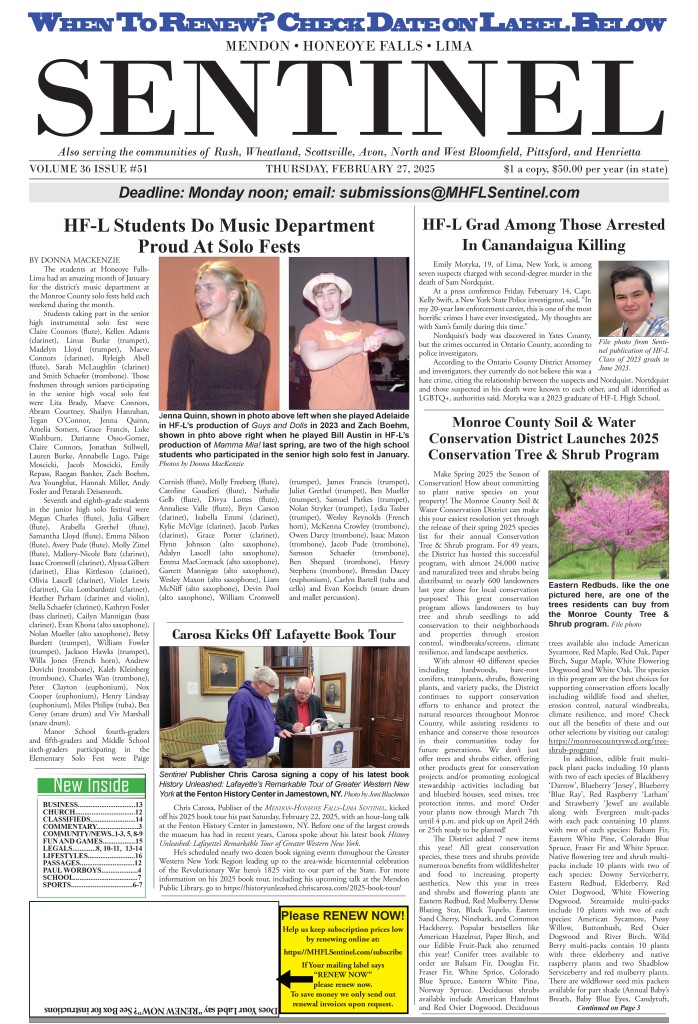 February 27, 2025 Issue of The Sentinel