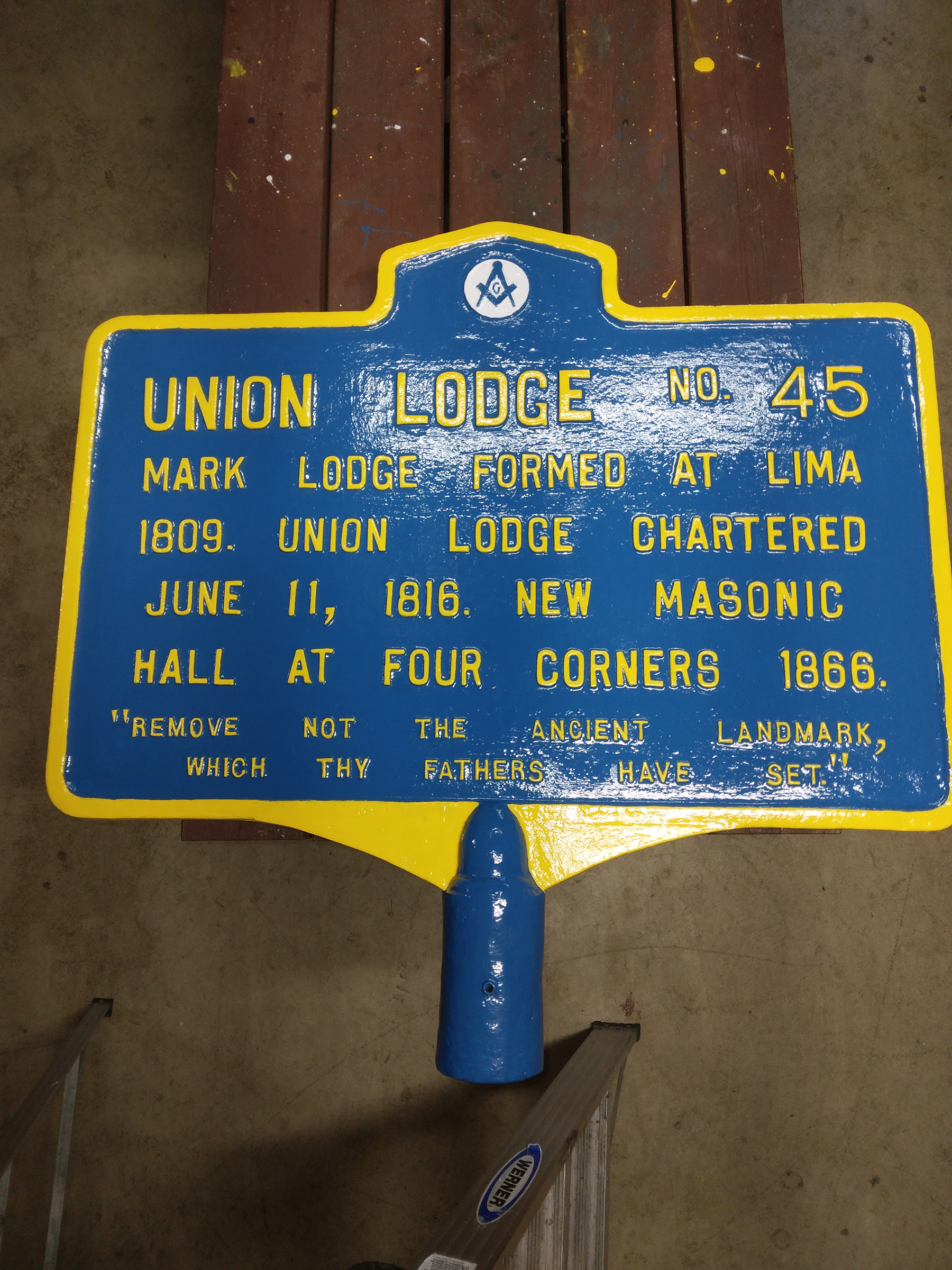 Refurbished State Markers And Similar Iron Markers Commemorate Lima History