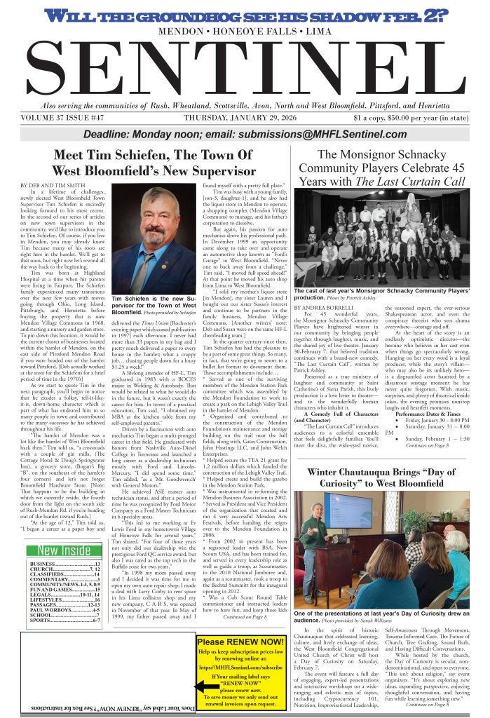 January 29, 2026 Issue of The Sentinel