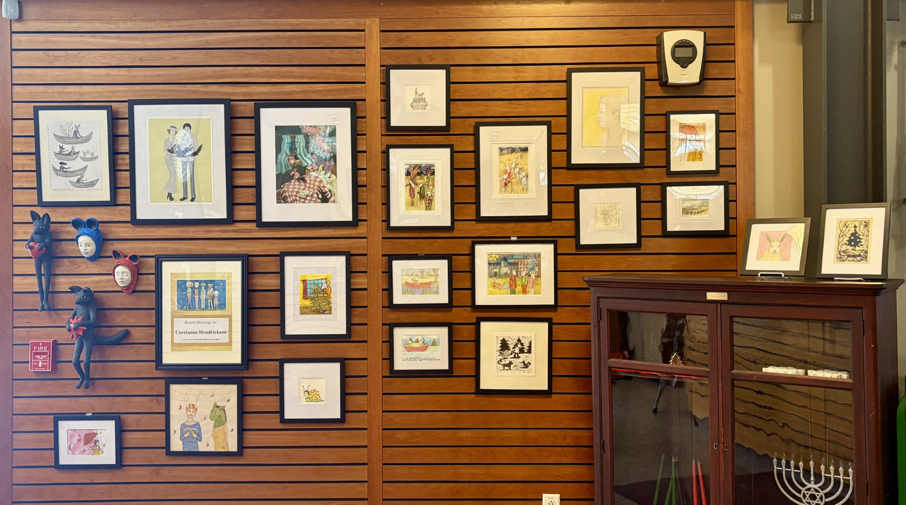 Carrianne Hendrickson Displays Illustrations At Mendon Public Library