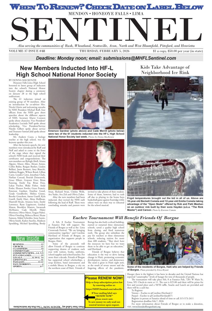 February 5, 2026 Issue of The Sentinel