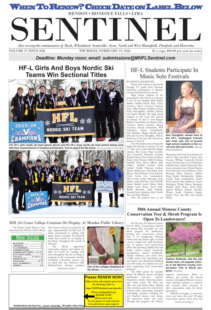 February 19, 2026 Issue of The Sentinel