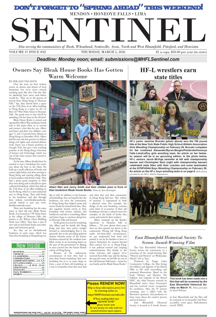 March 5, 2026 Issue of The Sentinel