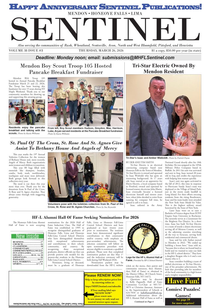 March 26, 2026 Issue of The Sentinel