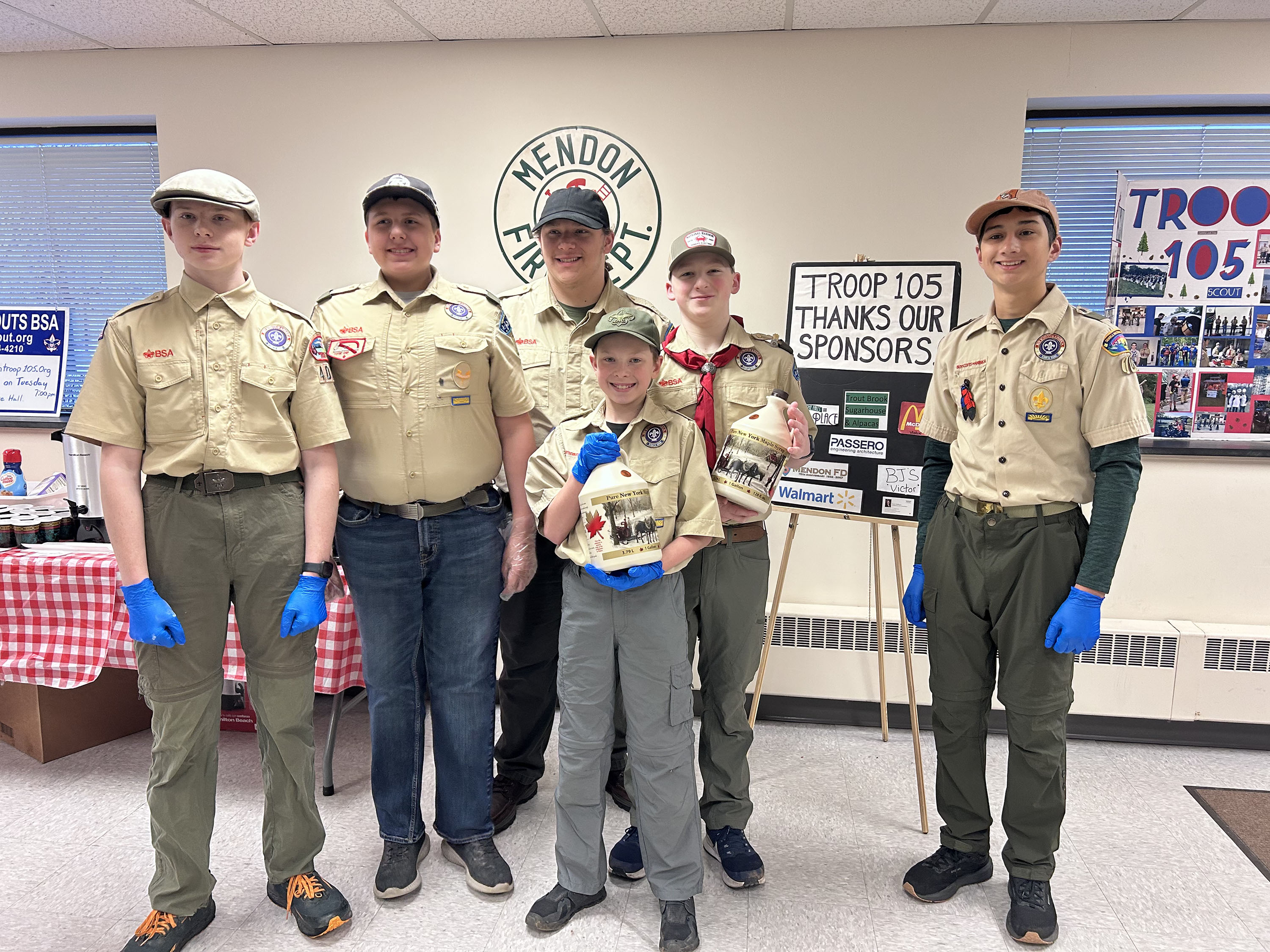 Mendon Boy Scout Troop 105 Hosted Pancake Breakfast Fundraiser