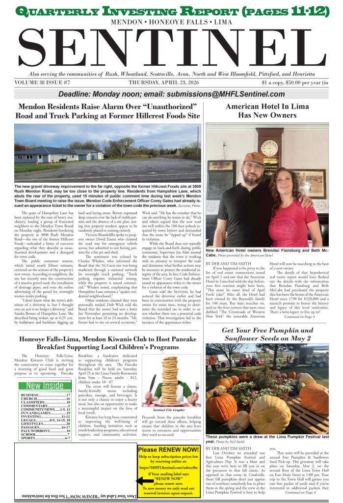 April 23, 2026 Issue of The Sentinel