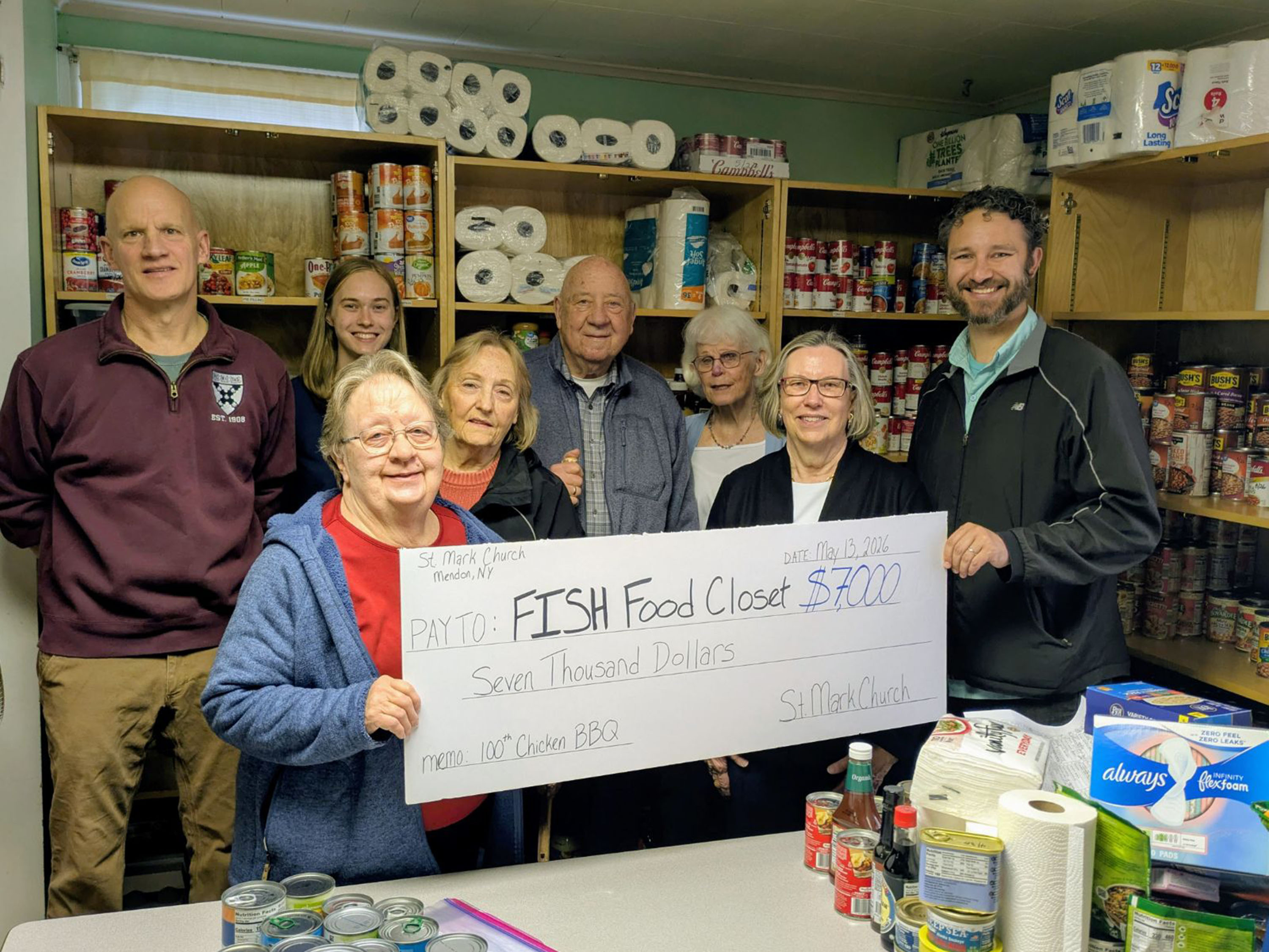 St. Mark Chicken BBQ Raises $7,000 for FISH Food Closet