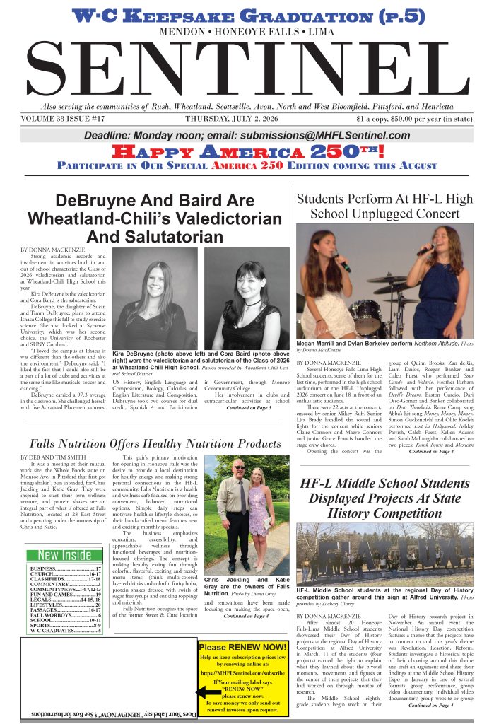 July 2, 2026 Issue of The Sentinel