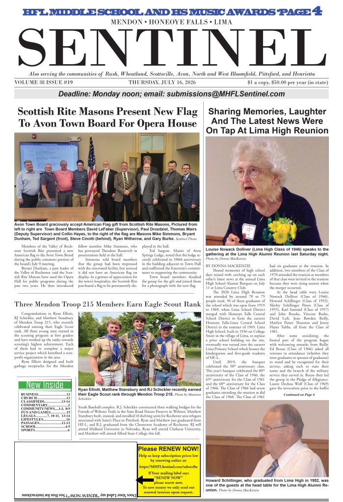 July 16, 2026 Issue of The Sentinel