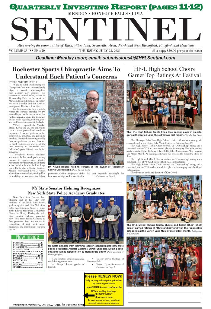 July 23, 2026 Issue of The Sentinel