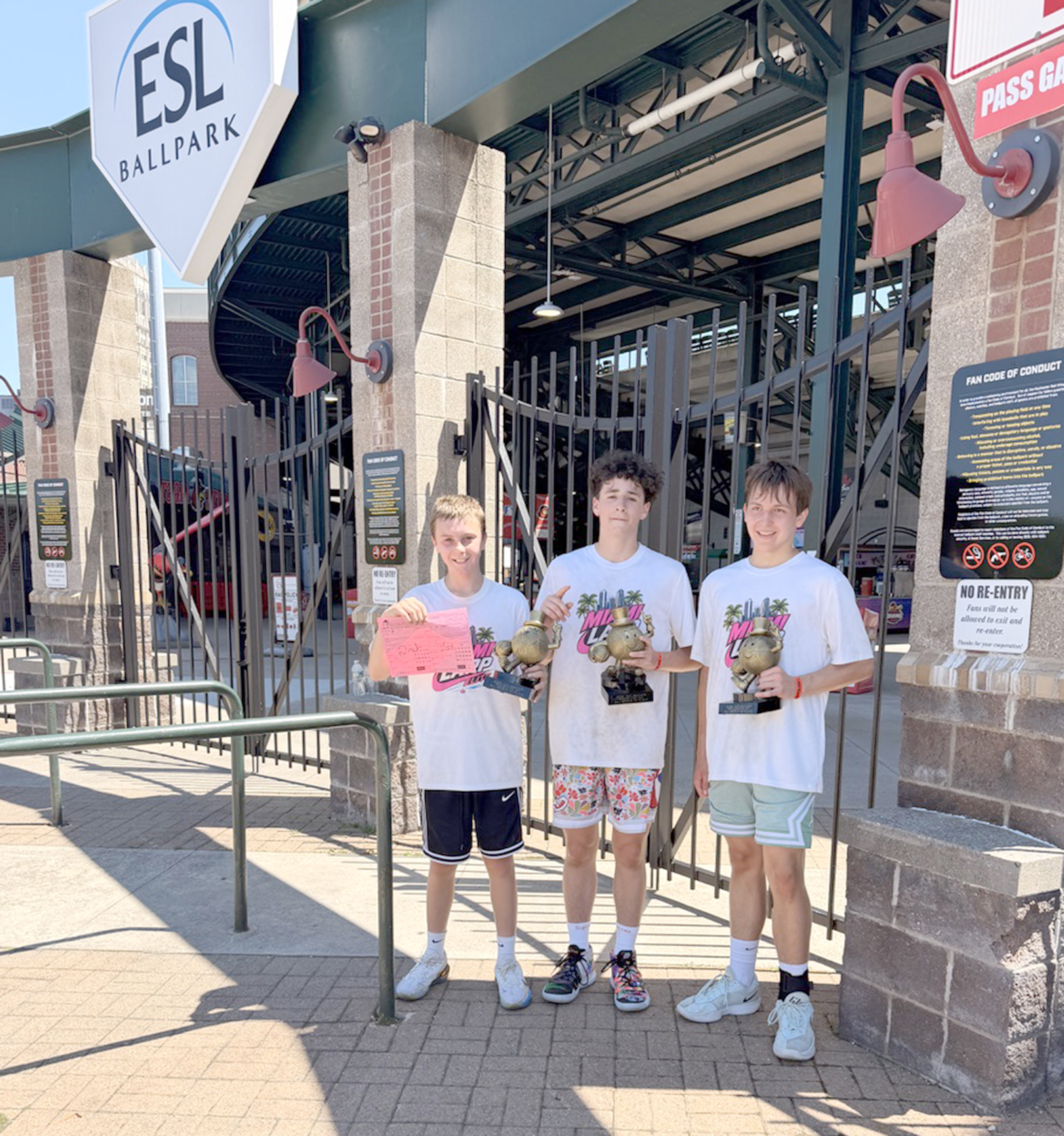 Two HF-L 8th Graders Win Their Age Group Division At Gus Macker 3 On 3 Basketball Tournament