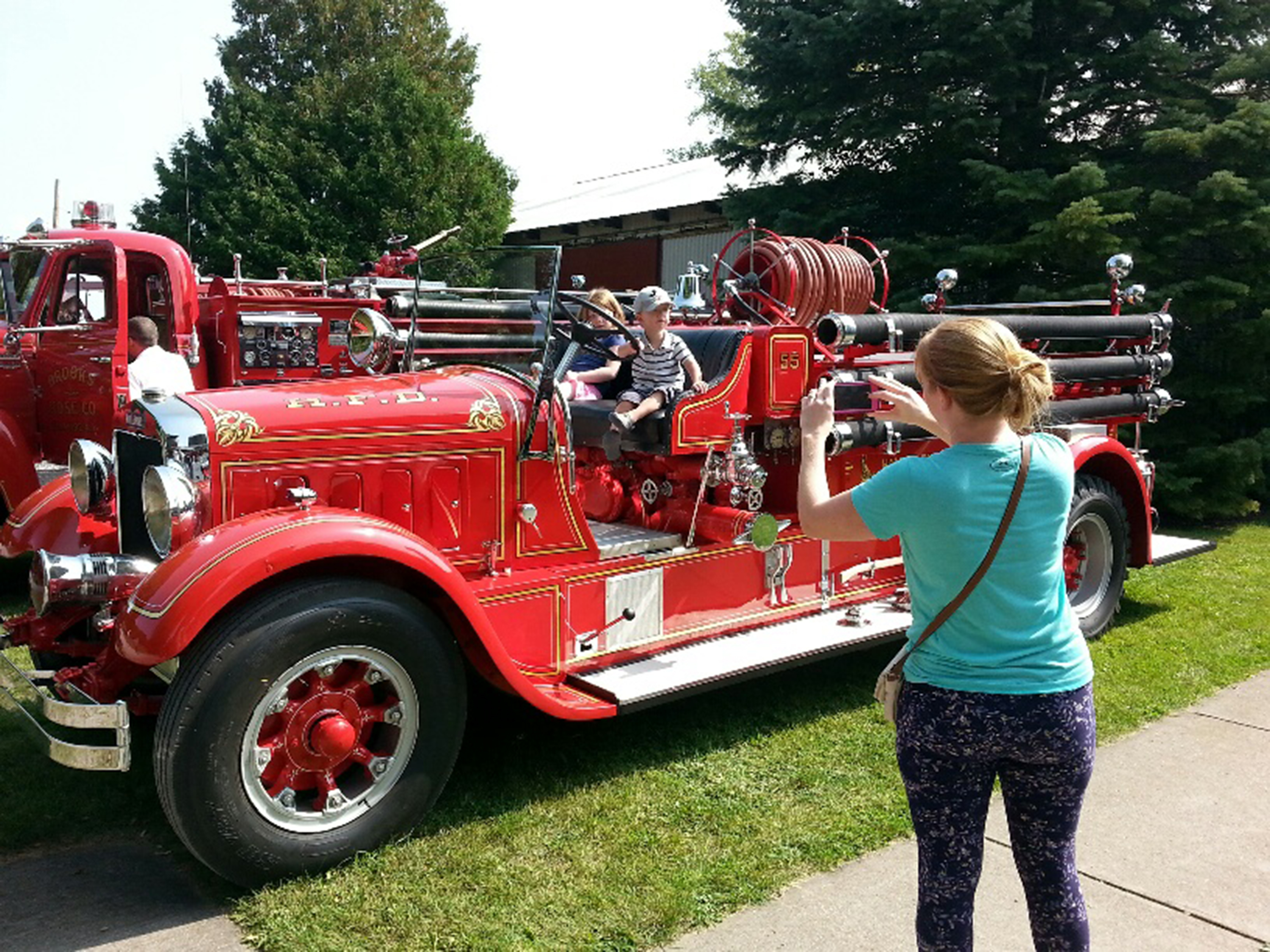 Antique Fire Trucks Are Featured At New York Museum Of Transportation