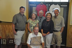 Hank Moffitt and his family members: Front – Hank Moffitt, second row (left to right): Ginny Baker and Sue Connelly, back row: John Moffitt, John Connelly and Eric Baker.  Photo by Eric Baker