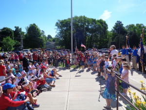 Scouts Lead Lima School Flag Day Ceremony
