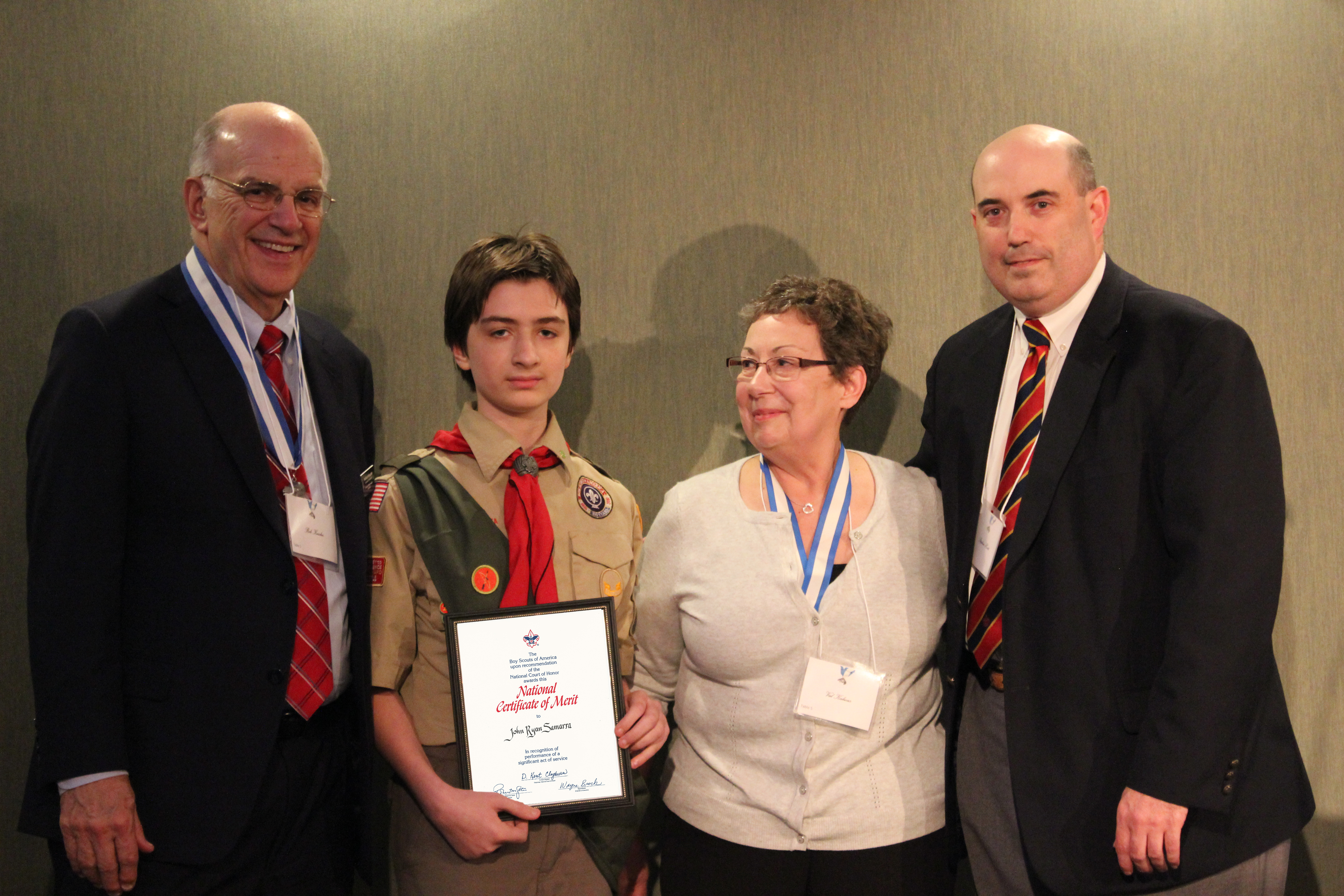 Troop 105 Boy Scout Receives National Lifesaving Award
